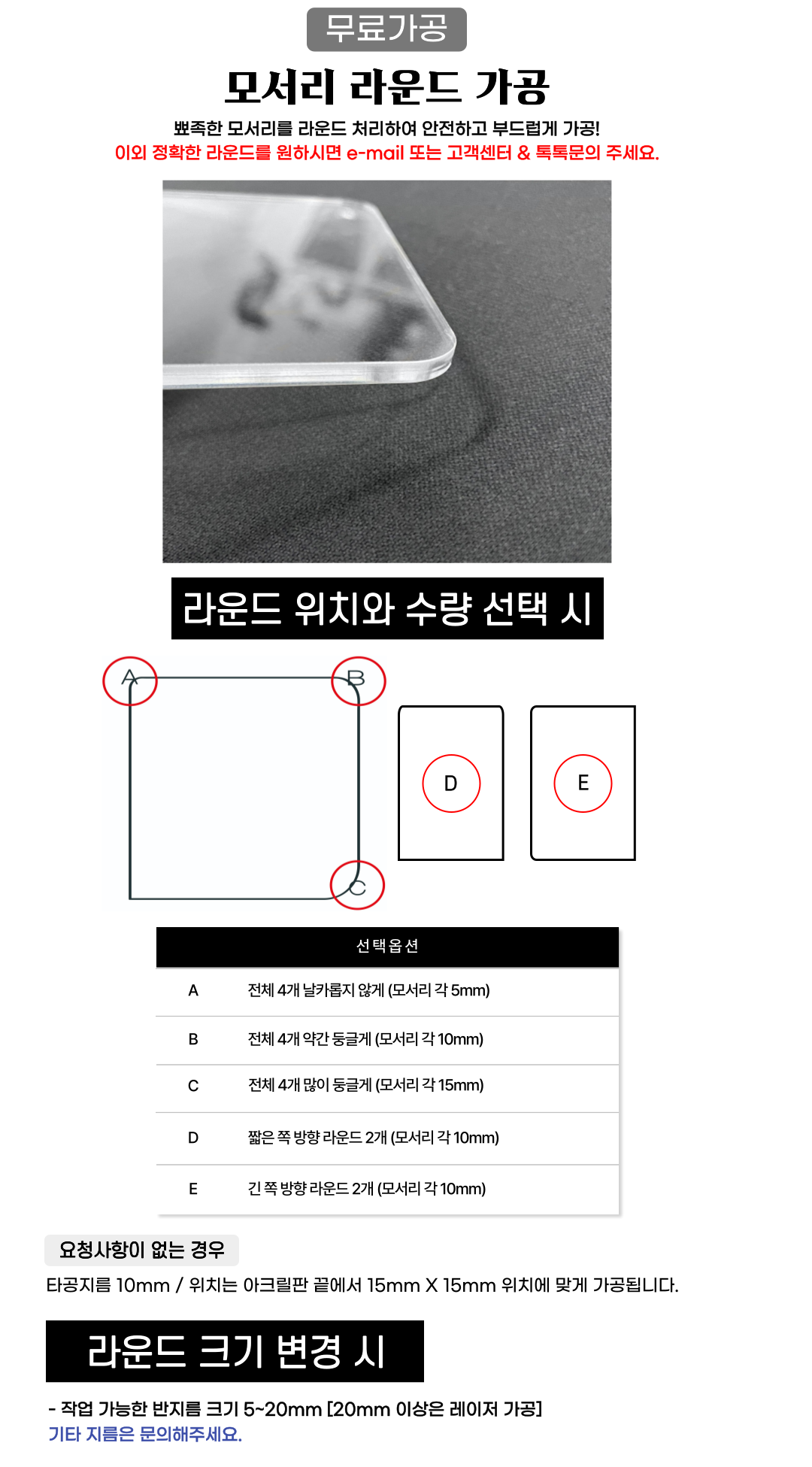 모서리 라운드 옵션 안내 이미지
